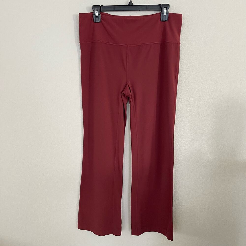 ZELLA Deep Red High Waist Wide Leg Crop Leggings Nordstrom (Large)